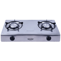 AILYONS GS017 Gas Stove Stainless Steel Double Burner
