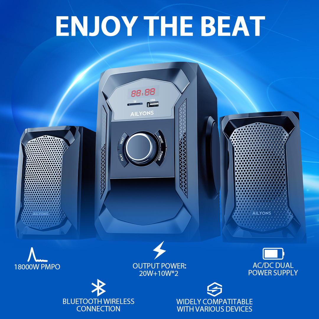 AILYONS 2.1CH ELP2402K Multimedia Speaker System
