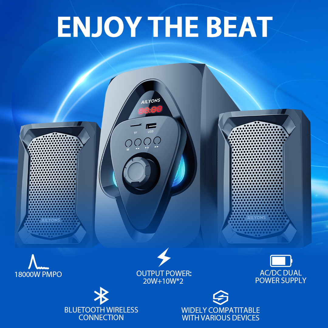 AILYONS 2.1CH ELP2403K Multimedia Speaker System
