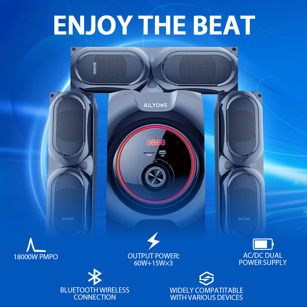 AILYONS 3.1CH ELP3602K Multimedia Speaker System