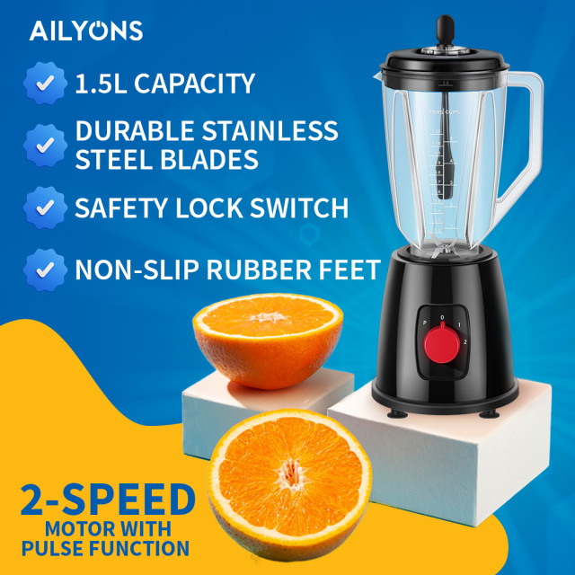 AILYONS TYB-205 1.5L Stainless Steel Blender With Grinder