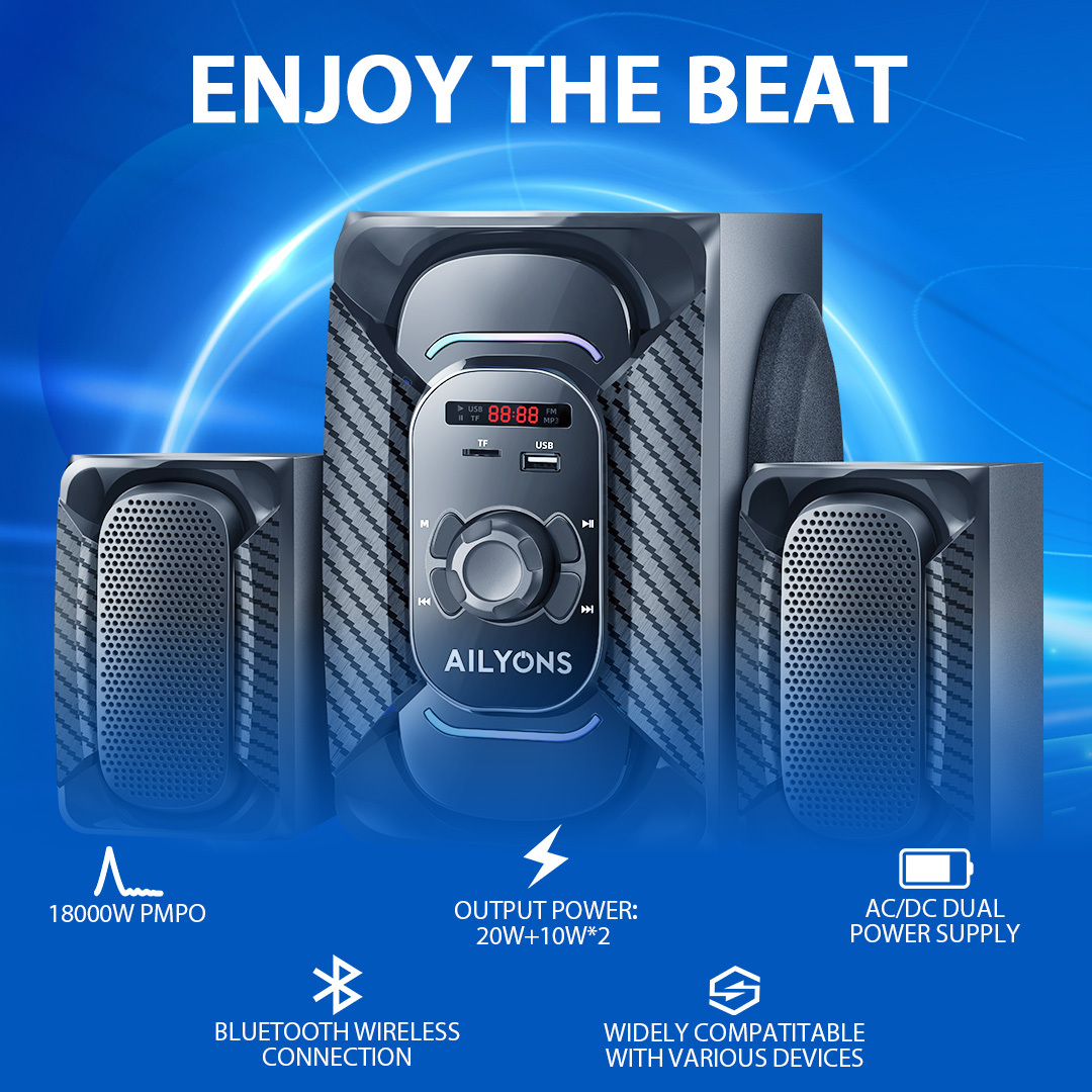 AILYONS 2.1CH ECS2401 subwoofer/speaker system