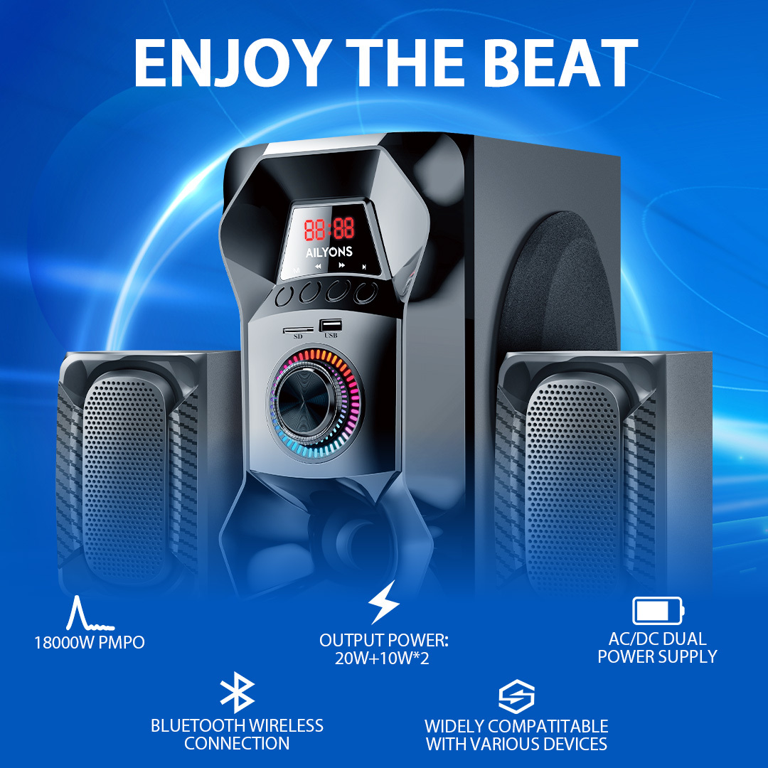 AILYONS 2.1CH ECS2404 subwoofer/speaker system