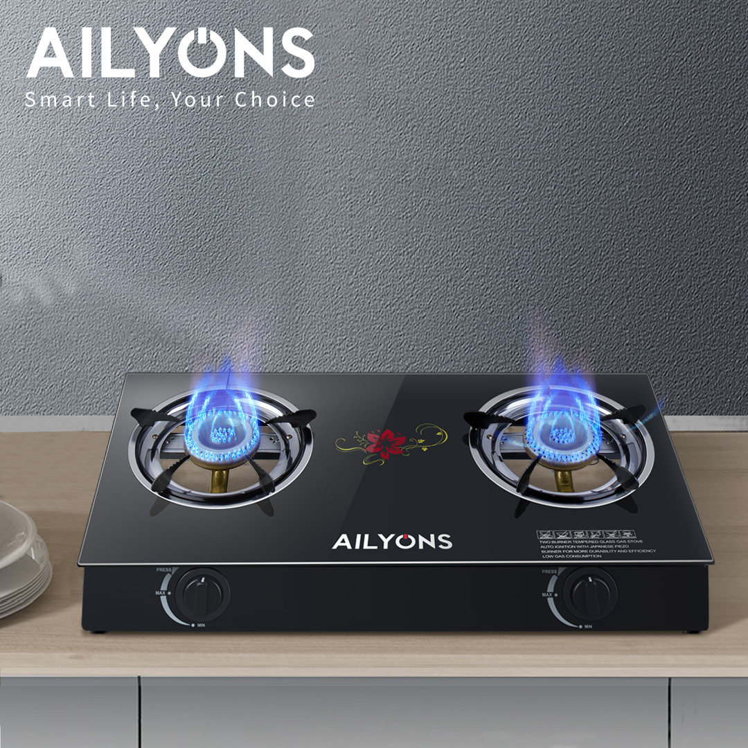 AILYONS GS014-1 Gas Stove Double Burner