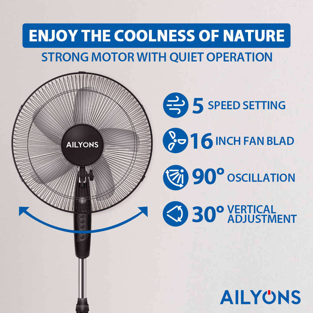 AILYONS FS-1606-J Stand Fan