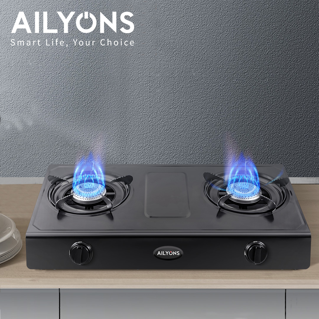 AILYONS GS017-1 Gas Stove Double Burner