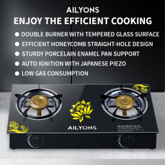 AILYONS GS014-5 Gas Stove Double Burner