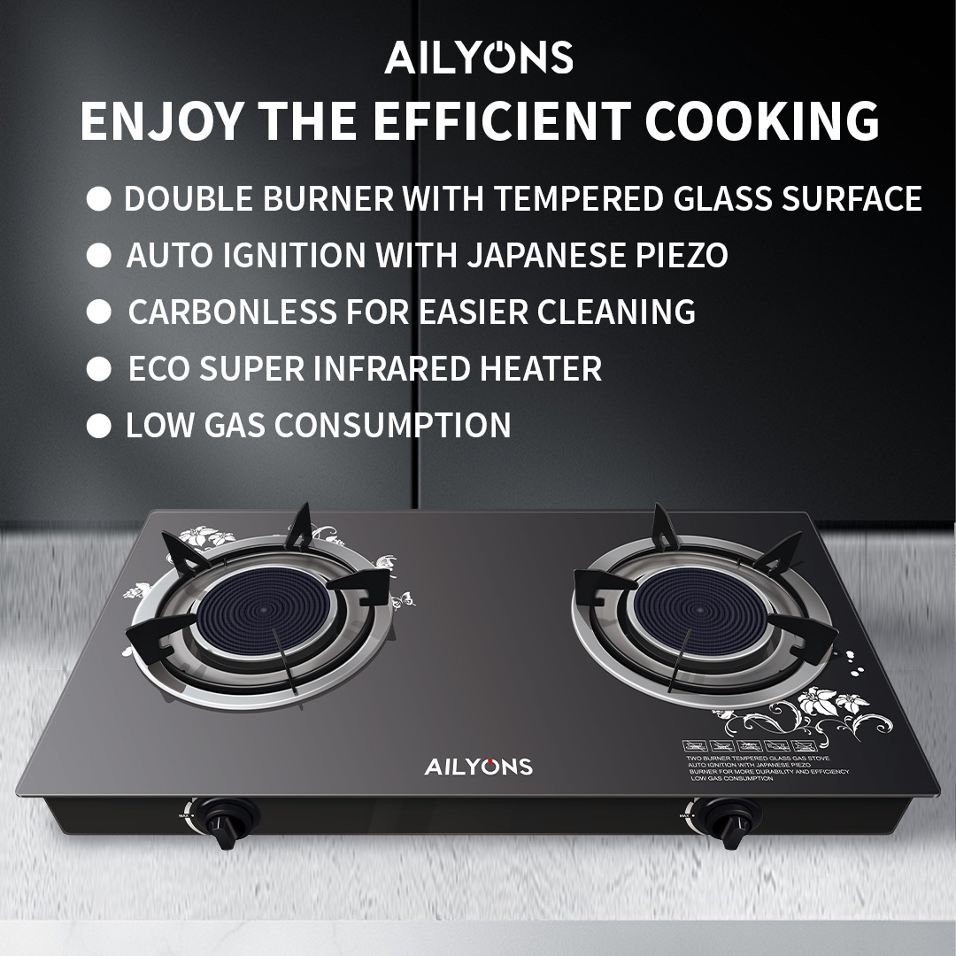AILYONS  GS005A  Gas Stove Double Burner