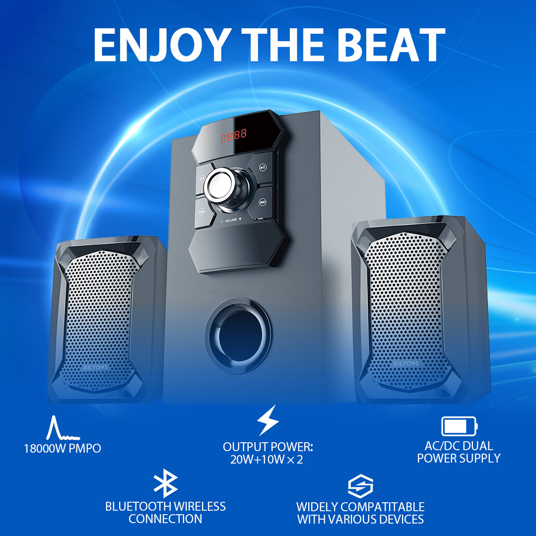 AILYONS 2.1CH ELP2406K subwoofer/speaker system