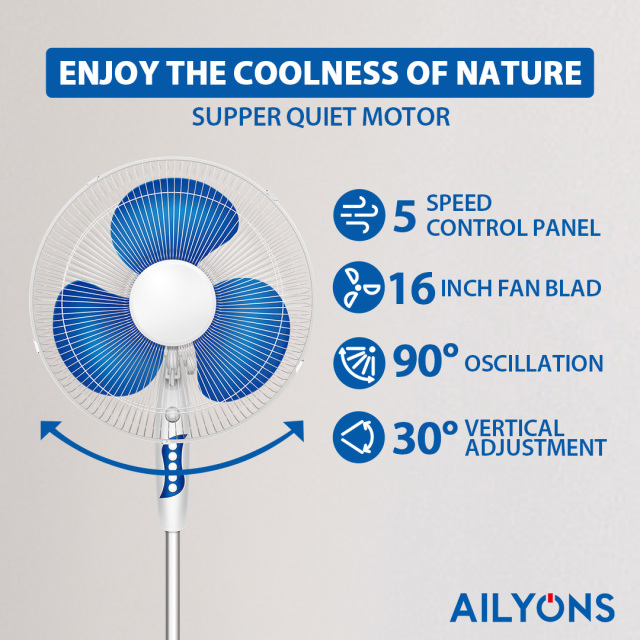 AILYONS FS-1609-K Stand Fan