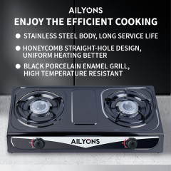 AILYONS GS013-2 Gas Stove Double Burner