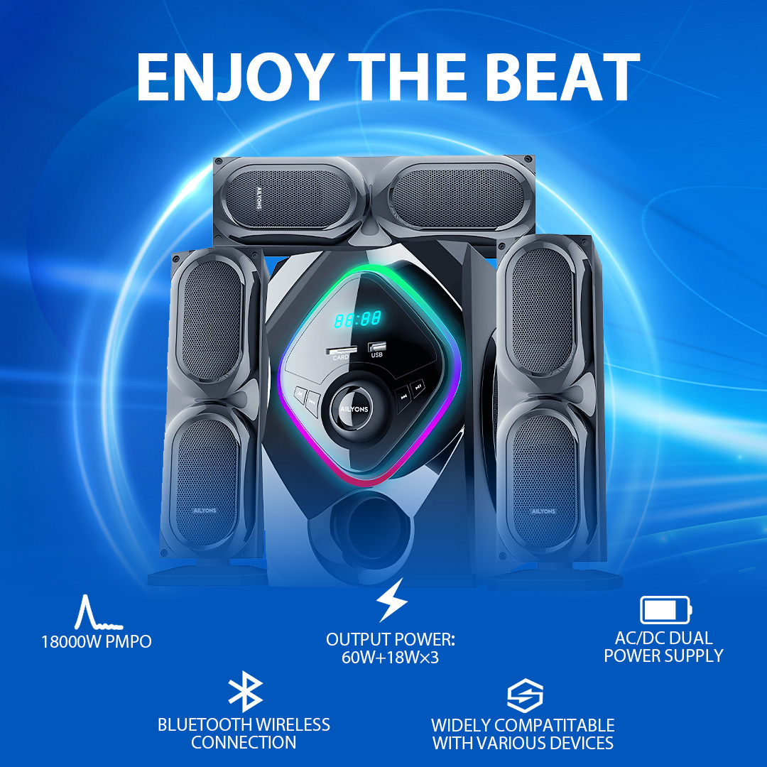 AILYONS 3.1CH ELP3702K subwoofer/speaker system