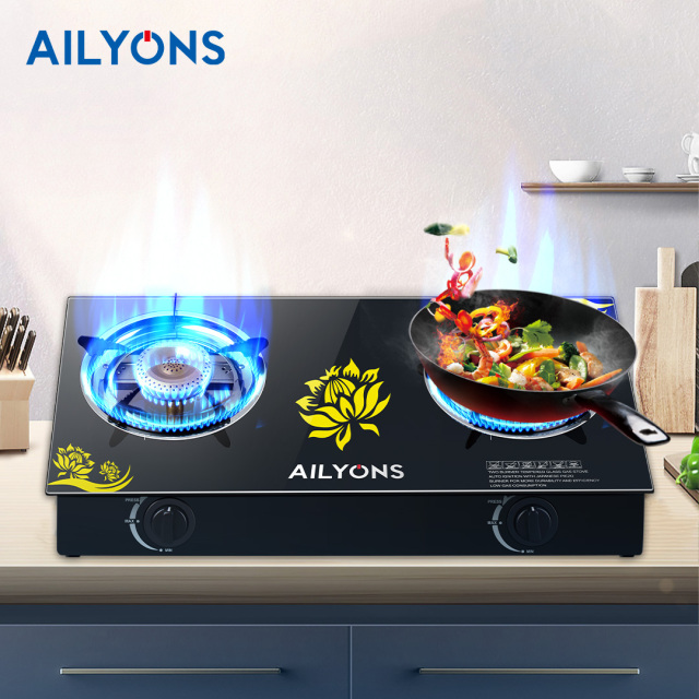 AILYONS GS014-5 Gas Stove Double Burner