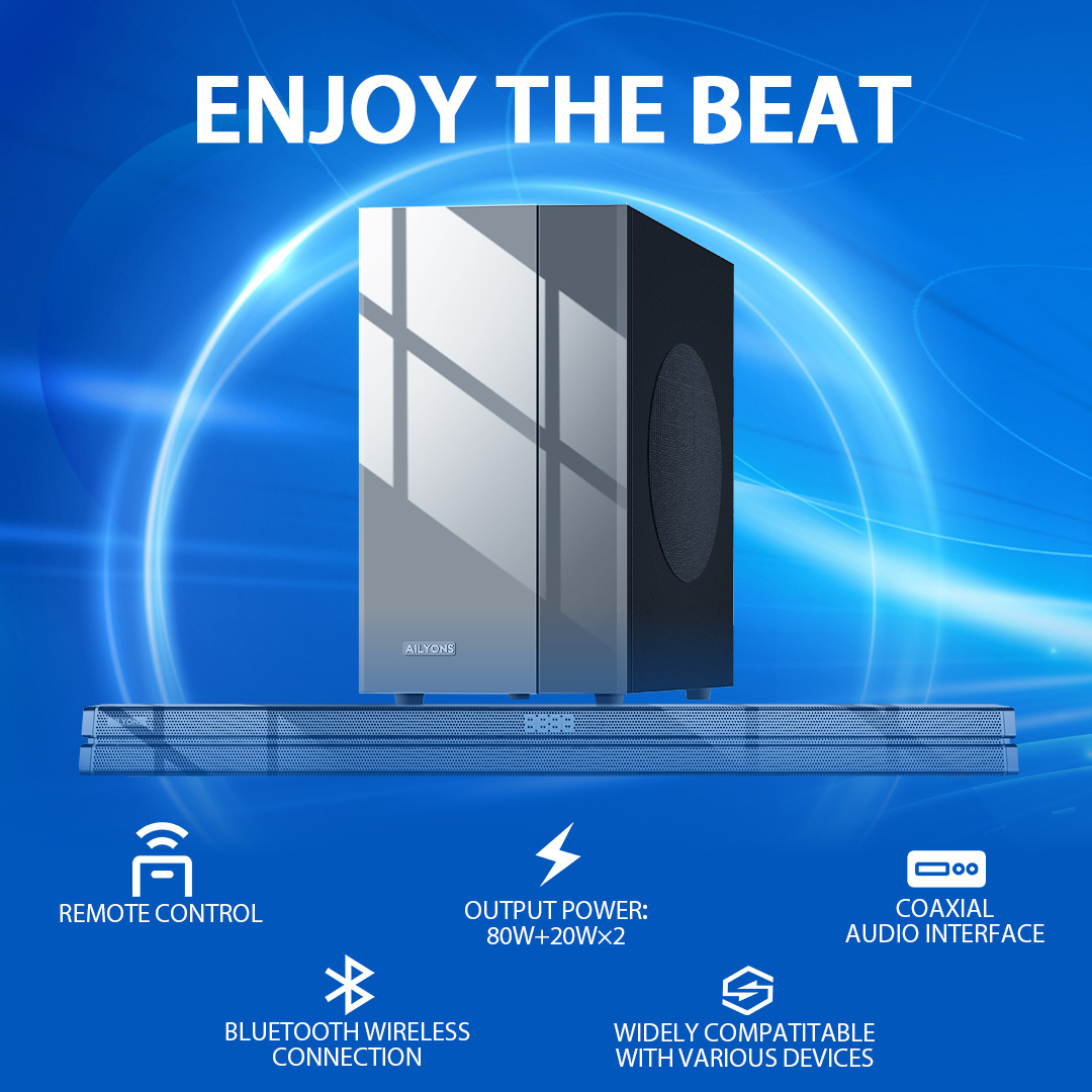 AILYONS 2.1CH  SB801K-1  subwoofer/speaker system