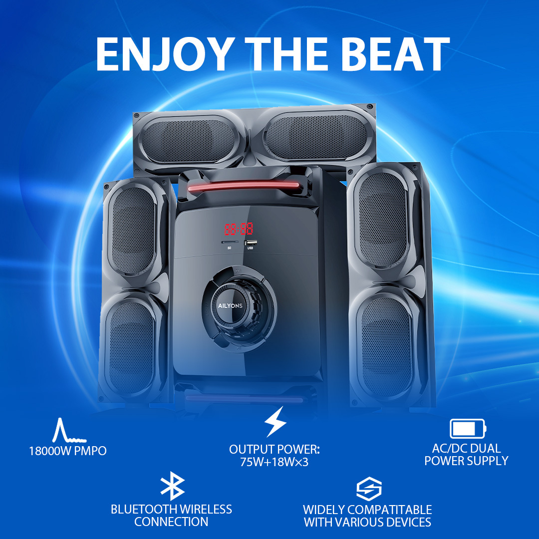 AILYONS 3.1CH ELP3801K subwoofer/speaker system