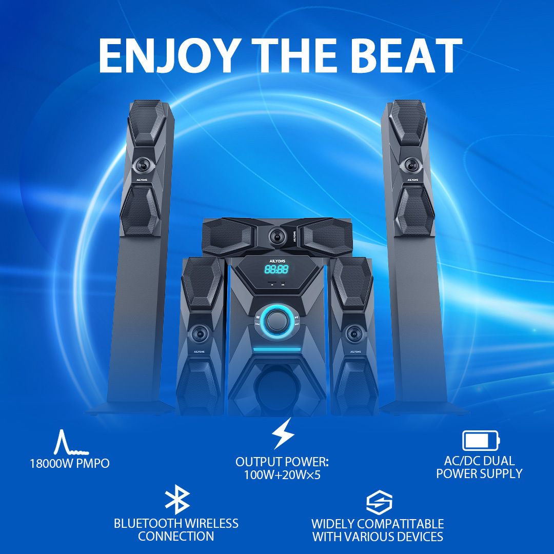 AILYONS 5.1CH ELP5901K subwoofer/speaker system