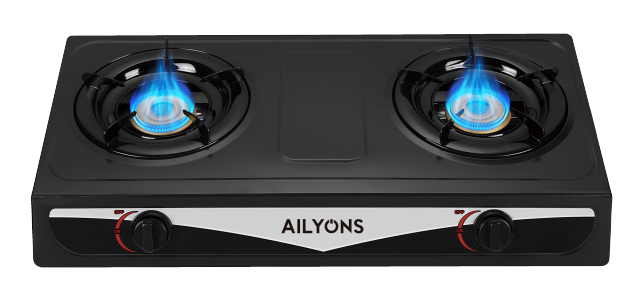 AILYONS GS013-3 Gas Stove Double Burner