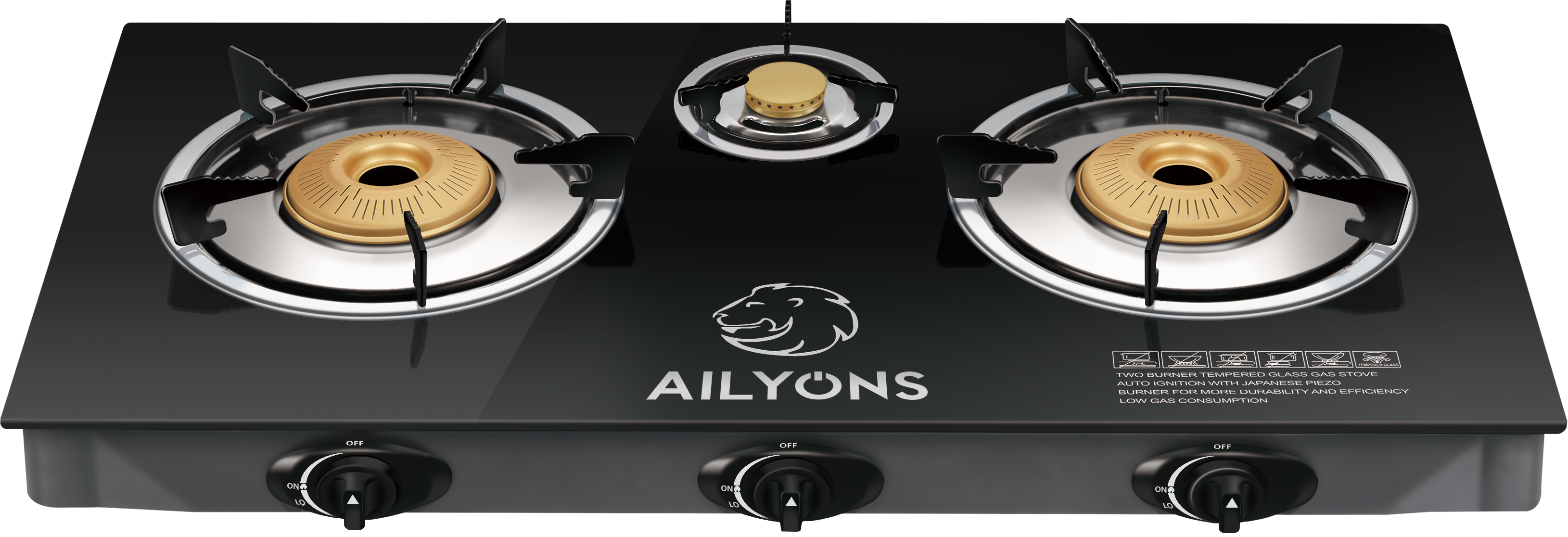 AILYONS GS301 Gas Stove Double Burner