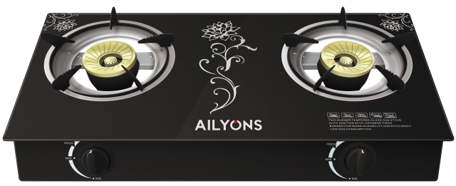 AILYONS GS016 Gas Stove Double Burner
