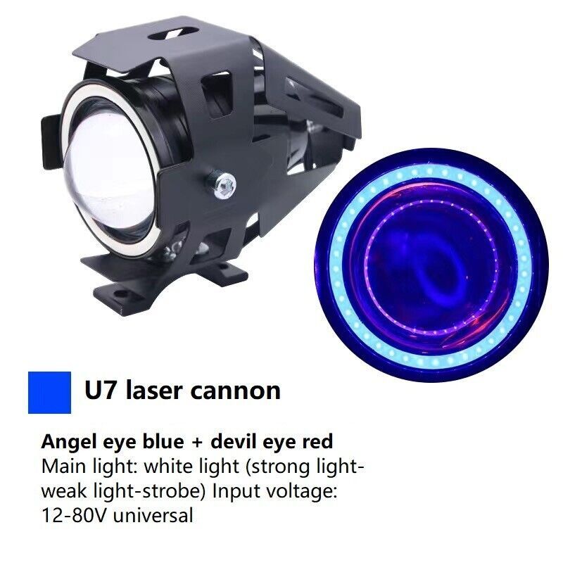 Motorcycle Headlight U7 LED Fog Lights Spotlight Daytime Running Lights