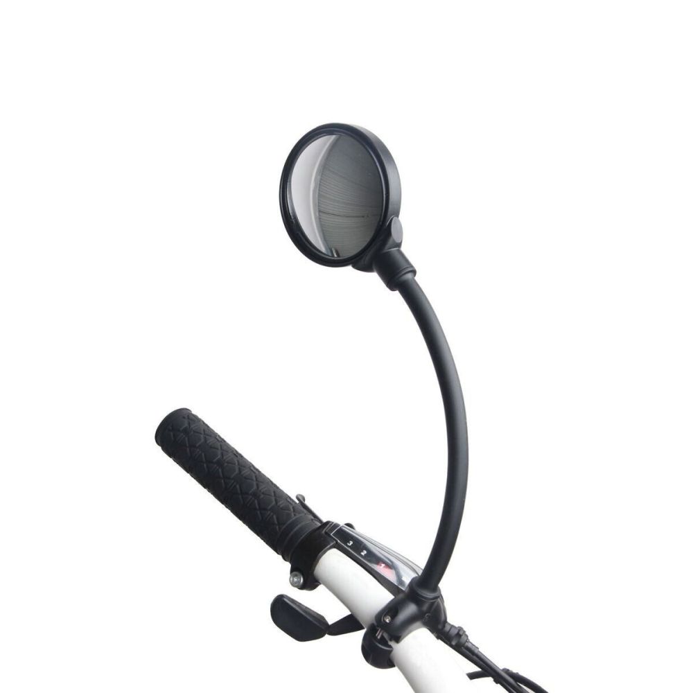 Bike Bendable Mirror Round mirror Road Handlebar Bicycle Rear View Glass Cycling