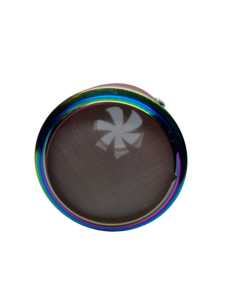 Air filter with raibow cover