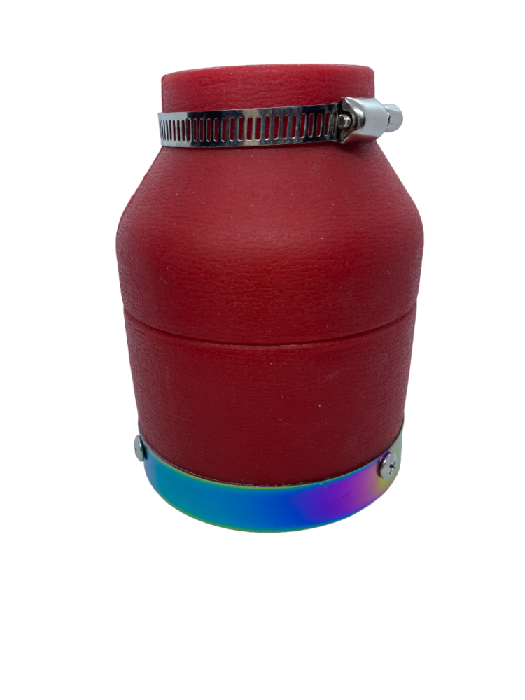 Air filter with raibow cover