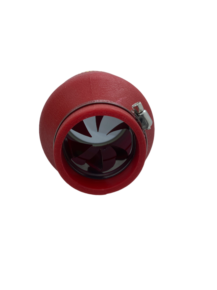 Air filter with raibow cover