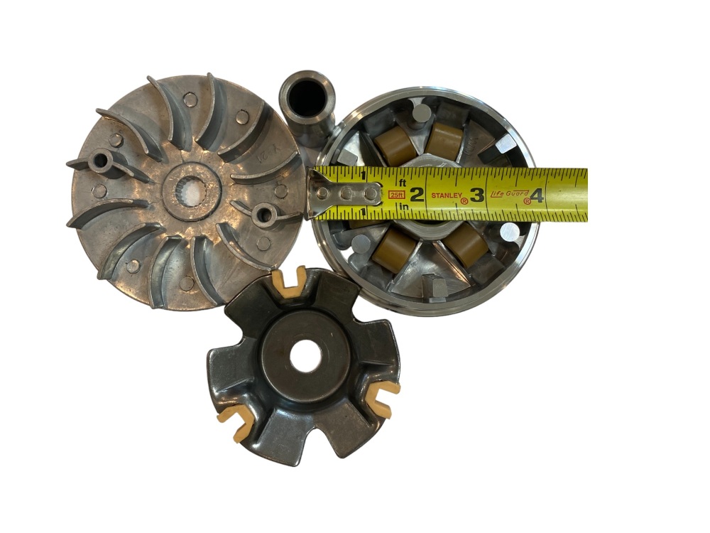 Front Clutch Variator Kits, Fit for Gy6 125cc/150cc.Driver Wheel Assy Performance 14 Gram Roller for Scooter ATV and Go Kart