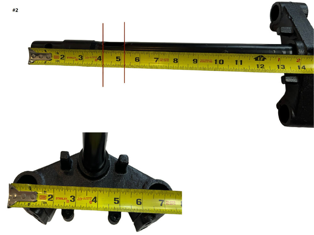 Front End Steering Fork Stem 15.5 inch (DF2)