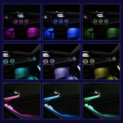 LDHMI Ambient Light 64 Colours Air Vent Rotary Tweeter For Mercedes-Benz A-Class W176 AMG A35/45 B-Class W246 AMG B35/45 GLA W247 AMG GLA35/45 CLA W117 AMG CLA35/45