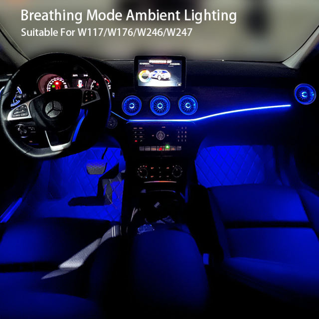 LDHMI Ambient Light 64 Colours Air Vent Rotary Tweeter For Mercedes-Benz A-Class W176 AMG A35/45 B-Class W246 AMG B35/45 GLA W247 AMG GLA35/45 CLA W117 AMG CLA35/45