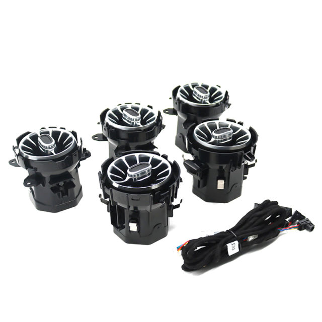 LDHMI Ambient Light 64 Colours Air Vent Rotary Tweeter For Mercedes-Benz A-Class（W177）AMG A35/45 CLA（W118）AMG CLA35/45 B-Class（W247）AMG B35/45 GLB（W247）AMG GLB35/45 GLA（W247）AMG GLA35/45