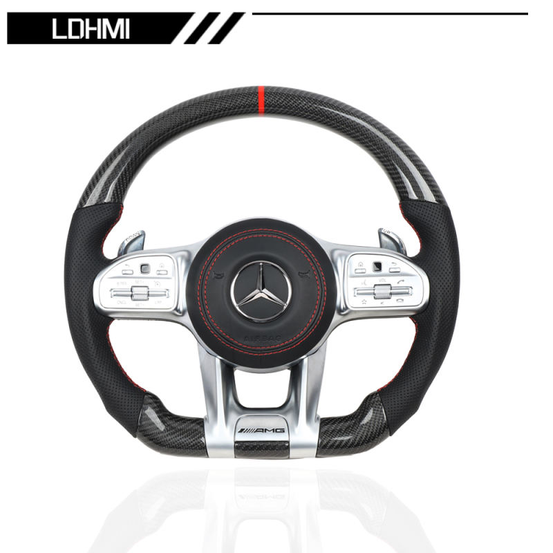 LDHMI Carbon Fiber Steering Wheel  for Mercedes-Benz AMG GT W190 C190 W205 C205 W166 W167 W177 W213 W217 C217 W222 W223 W253 W257 W292 W463 W464