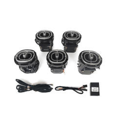 LDHMI Ambient Light 64 Colours Air Vent Rotary Tweeter For Mercedes-Benz 2022-2023 C-Class（W206）AMG C43/63 2023 GLC（W254）AMG GLC43/63
