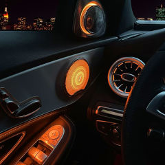 LDHMI Ambient Light 64 Colours Air Vent Rotary Tweeter For Mercedes-Benz C-Class（W205）AMG C43/C63 C-Class copue（W205）GLC（W253）AMG GLC43/63