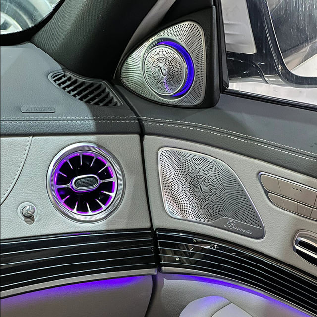 LDHMI Ambient Light 64 Colours Air Vent Rotary Tweeter For 2018-2020 S-Class（W222）