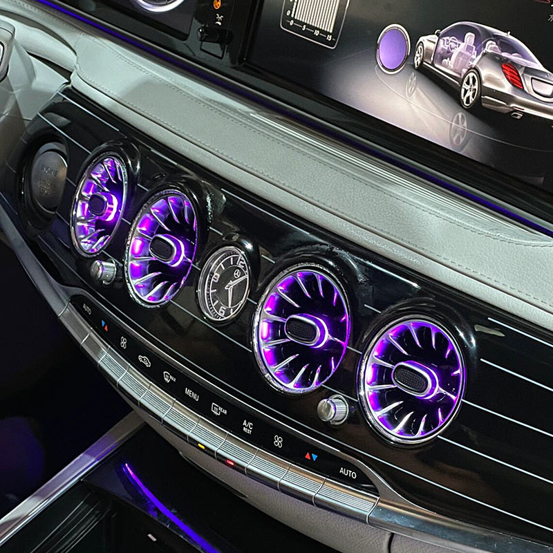 LDHMI Ambient Light 64 Colours Air Vent Rotary Tweeter For 2014-2017 S-Class（W222)