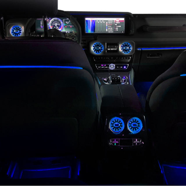LDHMI Ambient Light Air Vent Rotary Rear Seat Ambient Lighting Tweeter For Mercedes-Benz 2018-2021 G-Class（W464）