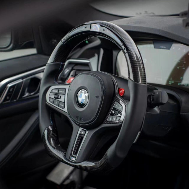 LDHMI Carbon Fiber Steering Wheel  for BMW  Series X 1 2 3 4 5 6 7 8 G F35 01 02 03 06 07 10 11 12 13 I5 I6 20 21 22 23 24 25 28 30 31 33 368 48 S GT E46 39 60 83 90 91 92 93 70 71 72 M3 5 6 8