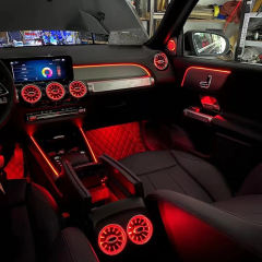 LDHMI Ambient Light 64 Colours Air Vent Rotary Tweeter For Mercedes-Benz 2020-2022 GLB（W247）AMG GLB35/45