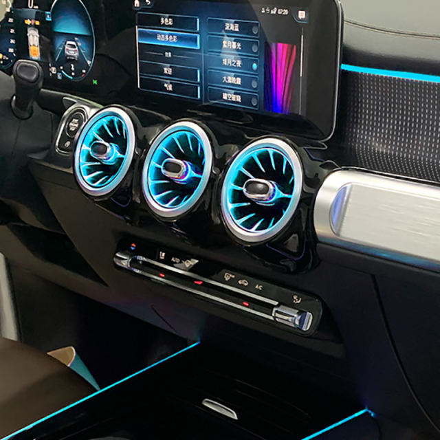 LDHMI Ambient Light 64 Colours Air Vent Rotary Tweeter For Mercedes-Benz 2020-2022 GLB（W247）AMG GLB35/45