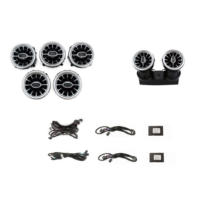 LDHMI Ambient Light 64 Colours Air Vent Rotary Tweeter For Mercedes-Benz 2020-2022 GLC（W253）AMG GLC63