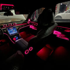 LDHMI Ambient Light 64 Colours Air Vent Rotary Tweeter For Mercedes-Benz 2023 GLC（W254）AMG GLC43/63 2022-2023 C-Class（W206）AMG C43/C63