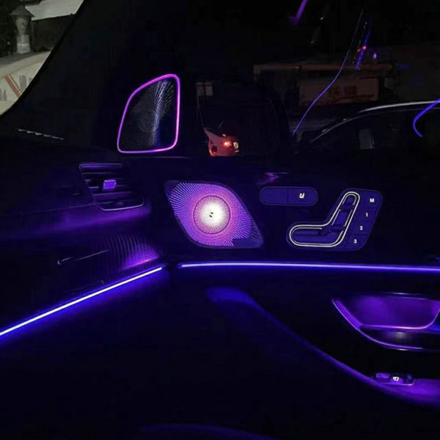 LDHMI Ambient Light  Air Vent Rotary Tweeter For Mercedes-Benz 2020-2022 GLE/GLS（W167）Berlin LED Midrange Cover-Lined Rear Seat Ambient Lighting