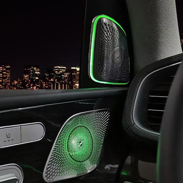 LDHMI Ambient Light  Air Vent Rotary Tweeter For Mercedes-Benz 2020-2022 GLE/GLS（W167）Berlin LED Midrange Cover-Lined Rear Seat Ambient Lighting