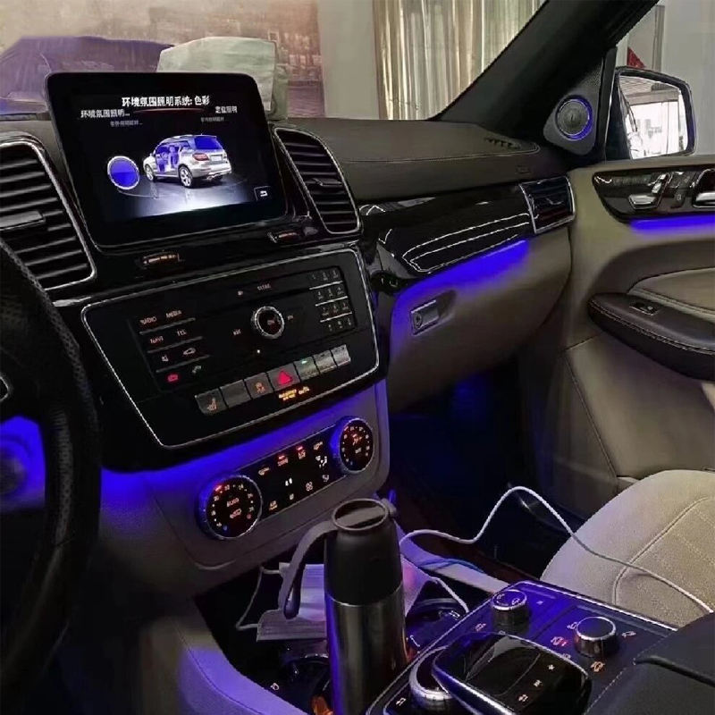 LDHMI Ambient Light 12 Colours Air Vent Rotary Tweeter For Mercedes-Benz 2012-2019 GLE/GLS/GL/ML（W166）