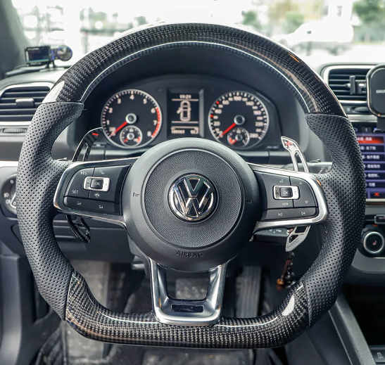 LDHMI For VW MK7 7.5 carbon fiber steering wheel with LED