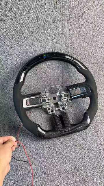 For Mustang 2013 carbon fiber steering wheel