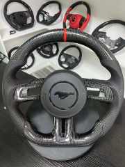 For 2015 Mustang Carbon Fiber Steering Wheel